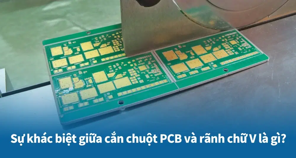 Sự khác biệt giữa cắn chuột PCB và rãnh chữ V là gì