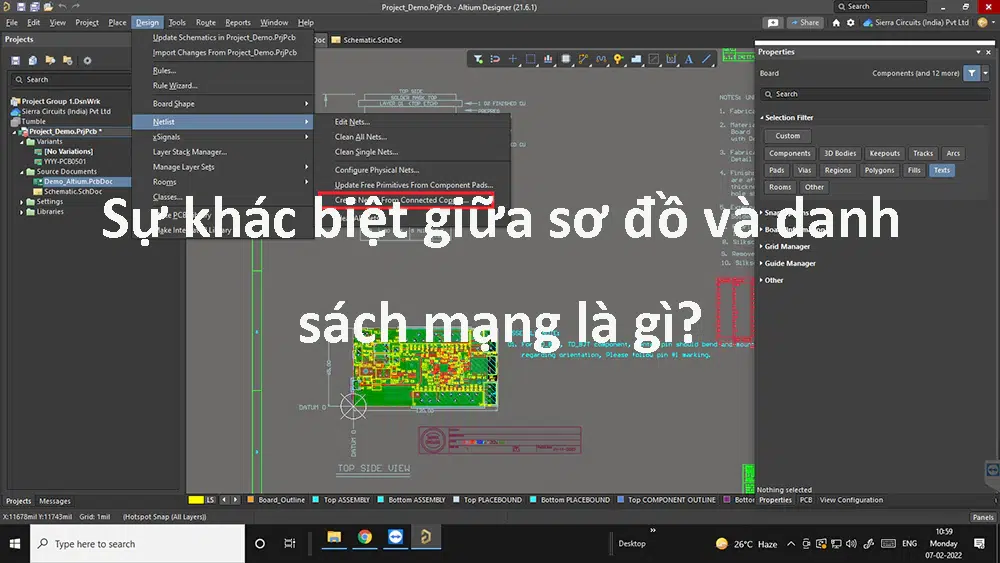 Sự khác biệt giữa sơ đồ và danh sách mạng là gì?